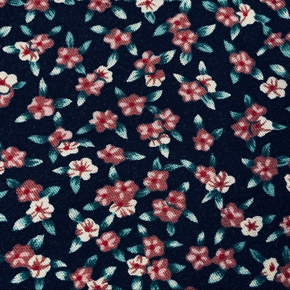 Rails size small long sleeve navy blue button down pink floral front knot shirt - Picture 11 of 16